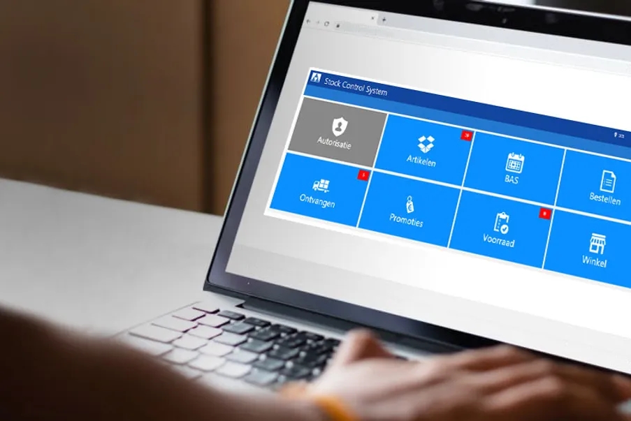 Software on laptop