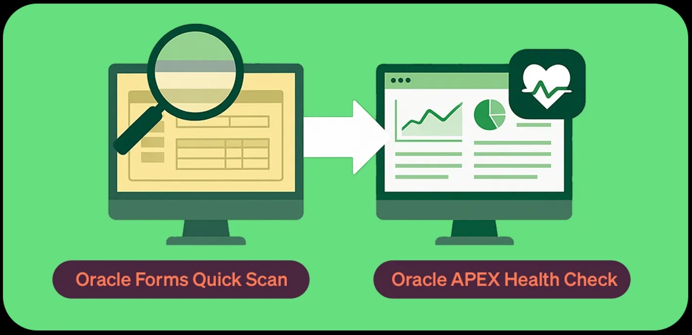 Twee gerichte assessments - de Oracle Forms Quick Scan en de Oracle APEX Health Check